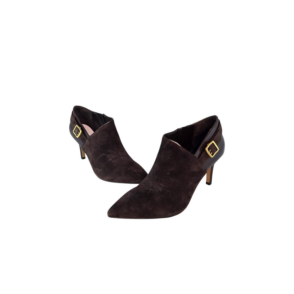 Brown Suede Vince Camuto Kreitha High Heeled Booties | Size 10